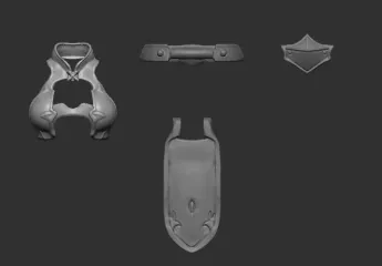 約12分の1 ファンタジーアーマーセット